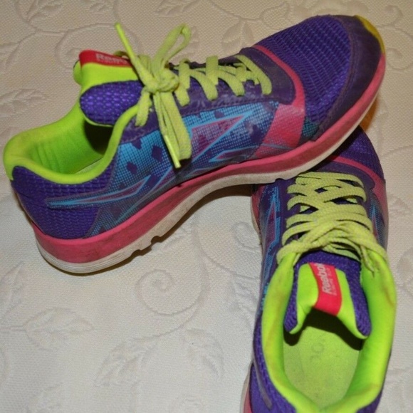 Kids Reeboks Multicolored Pre-Owned Size 5.5 - Picture 4 of 6